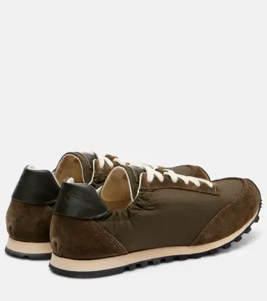Le Monde Béryl Le Monde Béryl Slim Runner suede-trimmed sneakers | Thumbnail 4 Le Monde Béryl Le Monde Béryl Slim Runner suede-trimmed sneakers | Thumbnail 4