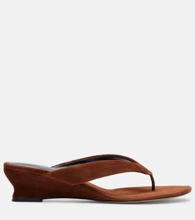 Le Monde Beryl Le Monde Béryl Micro Wedge suede thong sandals | Thumbnail 3 Le Monde Beryl Le Monde Béryl Micro Wedge suede thong sandals | Thumbnail 3