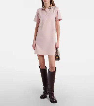 Burberry Check cotton polo dress | Thumbnail 6 Burberry Check cotton polo dress | Thumbnail 6