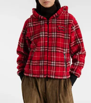Burberry Check hooded wool-blend jacket | Thumbnail 3 Burberry Check hooded wool-blend jacket | Thumbnail 3