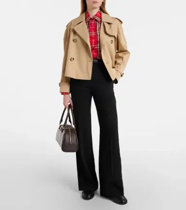 Burberry Check peplum cotton shirt | Thumbnail 3 Burberry Check peplum cotton shirt | Thumbnail 3