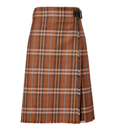 Burberry Check wool midi skirt | Thumbnail 1 Burberry Check wool midi skirt | Thumbnail 1