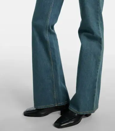 Burberry Check flared jeans | Thumbnail 5 Burberry Check flared jeans | Thumbnail 5