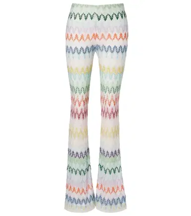 Missoni Open-knit lamé flared pants | Thumbnail 1 Missoni Open-knit lamé flared pants | Thumbnail 1