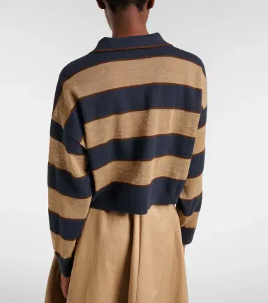 Brunello Cucinelli Wool, cashmere, and silk polo sweater | Thumbnail 2 Brunello Cucinelli Wool, cashmere, and silk polo sweater | Thumbnail 2