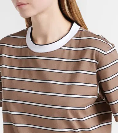 Brunello Cucinelli Striped cotton jersey T-shirt | Thumbnail 4 Brunello Cucinelli Striped cotton jersey T-shirt | Thumbnail 4