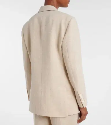 Brunello Cucinelli Linen-blend blazer | Thumbnail 4 Brunello Cucinelli Linen-blend blazer | Thumbnail 4