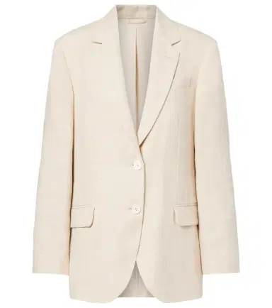 Brunello Cucinelli Linen-blend blazer | Thumbnail 1 Brunello Cucinelli Linen-blend blazer | Thumbnail 1