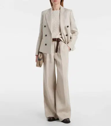 Brunello Cucinelli Linen and cotton blazer | Thumbnail 2 Brunello Cucinelli Linen and cotton blazer | Thumbnail 2