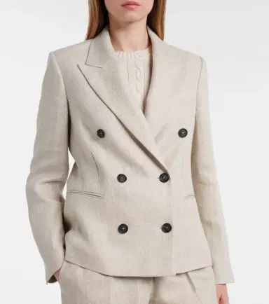 Brunello Cucinelli Linen and cotton blazer | Thumbnail 3 Brunello Cucinelli Linen and cotton blazer | Thumbnail 3