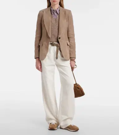 Brunello Cucinelli Suede blazer | Thumbnail 4 Brunello Cucinelli Suede blazer | Thumbnail 4