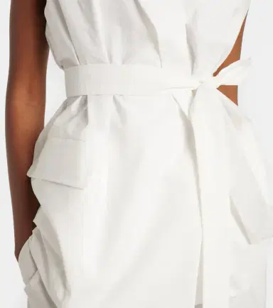 Brunello Cucinelli Belted cotton-blend vest | Thumbnail 5 Brunello Cucinelli Belted cotton-blend vest | Thumbnail 5