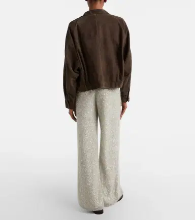 Brunello Cucinelli Sequined wide-leg pants | Thumbnail 2 Brunello Cucinelli Sequined wide-leg pants | Thumbnail 2