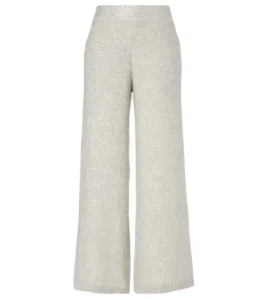 Brunello Cucinelli Sequined wide-leg pants | Thumbnail 1 Brunello Cucinelli Sequined wide-leg pants | Thumbnail 1