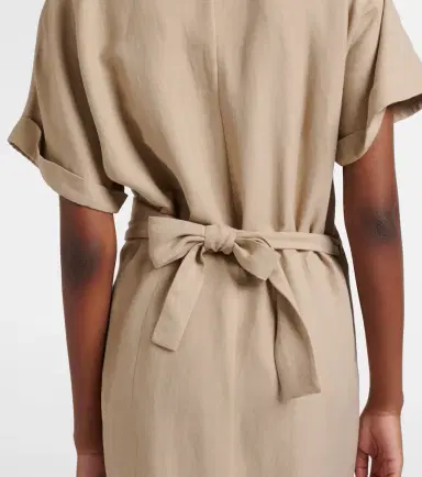 Brunello Cucinelli Draped wrap dress | Thumbnail 3 Brunello Cucinelli Draped wrap dress | Thumbnail 3
