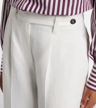 Brunello Cucinelli High-rise wide-leg pants | Thumbnail 6 Brunello Cucinelli High-rise wide-leg pants | Thumbnail 6
