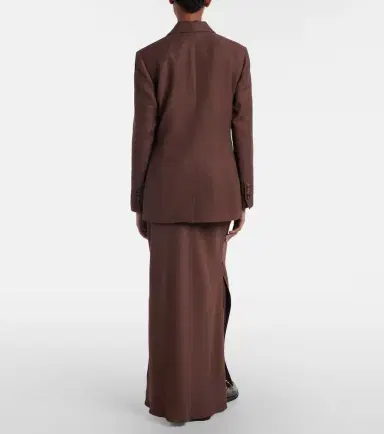 Brunello Cucinelli Twill maxi skirt | Thumbnail 4 Brunello Cucinelli Twill maxi skirt | Thumbnail 4
