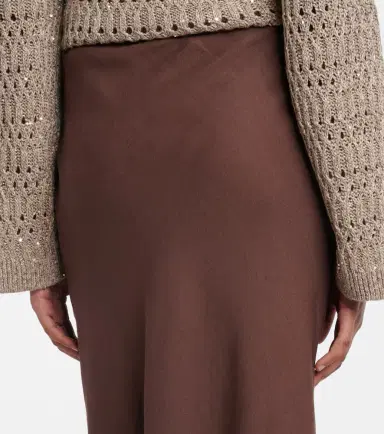 Brunello Cucinelli Twill maxi skirt | Thumbnail 5 Brunello Cucinelli Twill maxi skirt | Thumbnail 5