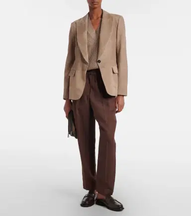 Brunello Cucinelli Mid-rise straight pants | Thumbnail 2 Brunello Cucinelli Mid-rise straight pants | Thumbnail 2
