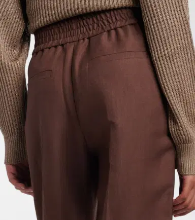 Brunello Cucinelli Mid-rise straight pants | Thumbnail 3 Brunello Cucinelli Mid-rise straight pants | Thumbnail 3