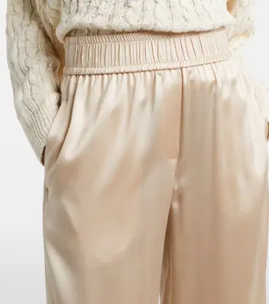 Brunello Cucinelli Silk-blend satin wide-leg pants | Thumbnail 2 Brunello Cucinelli Silk-blend satin wide-leg pants | Thumbnail 2