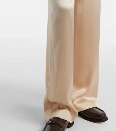 Brunello Cucinelli Silk-blend satin wide-leg pants | Thumbnail 4 Brunello Cucinelli Silk-blend satin wide-leg pants | Thumbnail 4