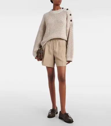 Brunello Cucinelli High-rise Bermuda shorts | Thumbnail 2 Brunello Cucinelli High-rise Bermuda shorts | Thumbnail 2