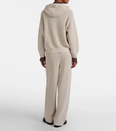 Brunello Cucinelli Knitted cotton-blend wide-leg pants | Thumbnail 6 Brunello Cucinelli Knitted cotton-blend wide-leg pants | Thumbnail 6