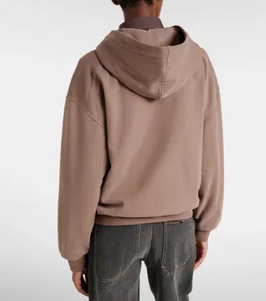 Brunello Cucinelli Cotton jersey zip-up hoodie | Thumbnail 4 Brunello Cucinelli Cotton jersey zip-up hoodie | Thumbnail 4