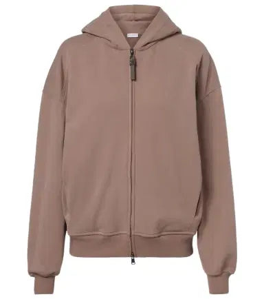 Brunello Cucinelli Cotton jersey zip-up hoodie | Thumbnail 1 Brunello Cucinelli Cotton jersey zip-up hoodie | Thumbnail 1