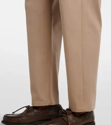 Brunello Cucinelli Cotton-blend straight pants | Thumbnail 3 Brunello Cucinelli Cotton-blend straight pants | Thumbnail 3