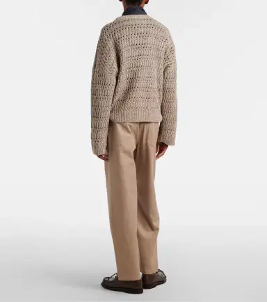 Brunello Cucinelli Cotton-blend straight pants | Thumbnail 4 Brunello Cucinelli Cotton-blend straight pants | Thumbnail 4