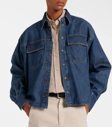 Brunello Cucinelli Monili denim jacket | Thumbnail 3 Brunello Cucinelli Monili denim jacket | Thumbnail 3