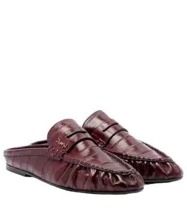 Saint Laurent Le Loafer eel leather mules | Thumbnail 1 Saint Laurent Le Loafer eel leather mules | Thumbnail 1