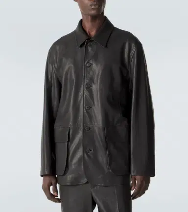 Auralee Leather blouson jacket | Thumbnail 3 Auralee Leather blouson jacket | Thumbnail 3