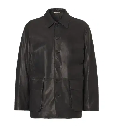 Auralee Leather blouson jacket | Thumbnail 1 Auralee Leather blouson jacket | Thumbnail 1