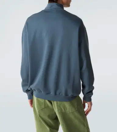 Auralee Cotton half-zip sweatshirt | Thumbnail 4 Auralee Cotton half-zip sweatshirt | Thumbnail 4