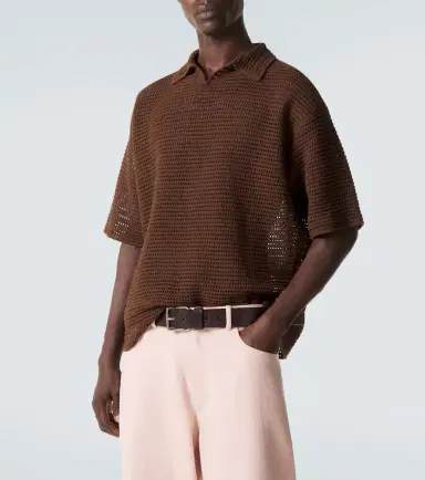 Auralee Cotton and silk polo shirt | Thumbnail 3 Auralee Cotton and silk polo shirt | Thumbnail 3