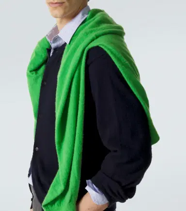 Auralee Cashmere and cotton cardigan | Thumbnail 3 Auralee Cashmere and cotton cardigan | Thumbnail 3