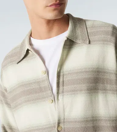 Auralee Striped cotton and silk cardigan | Thumbnail 5 Auralee Striped cotton and silk cardigan | Thumbnail 5
