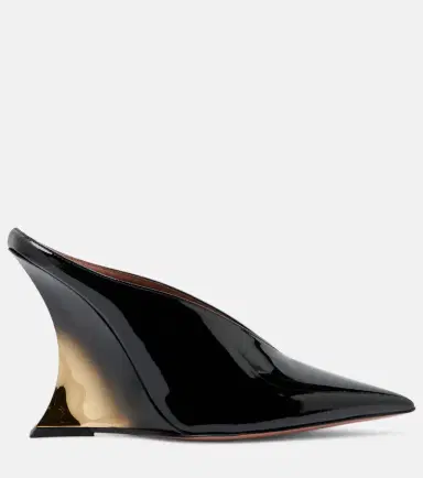 Paris Texas Nina 105 patent leather wedge mules | Thumbnail 2 Paris Texas Nina 105 patent leather wedge mules | Thumbnail 2