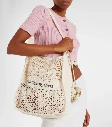 Magda Butrym Small crochet tote bag | Thumbnail 6 Magda Butrym Small crochet tote bag | Thumbnail 6