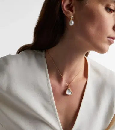David Yurman DY Elements Heart 18kt gold pendant with diamonds and pearl | Thumbnail 4 David Yurman DY Elements Heart 18kt gold pendant with diamonds and pearl | Thumbnail 4
