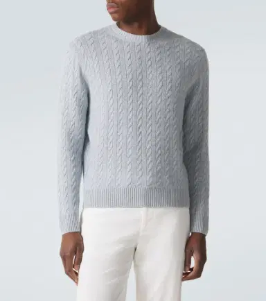 dunhill Cable-knit cashmere and linen sweater | Thumbnail 3 dunhill Cable-knit cashmere and linen sweater | Thumbnail 3