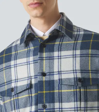 dunhill Plaid cashmere overshirt | Thumbnail 6 dunhill Plaid cashmere overshirt | Thumbnail 6
