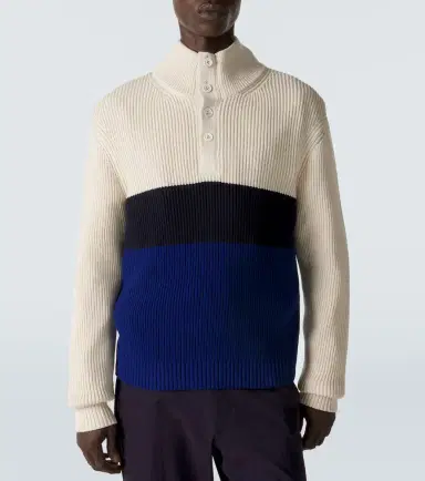 Dunhill Colorblocked cotton and silk sweater | Thumbnail 2 Dunhill Colorblocked cotton and silk sweater | Thumbnail 2