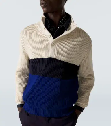 Dunhill Colorblocked cotton and silk sweater | Thumbnail 4 Dunhill Colorblocked cotton and silk sweater | Thumbnail 4