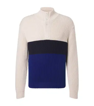 Dunhill Colorblocked cotton and silk sweater | Thumbnail 1 Dunhill Colorblocked cotton and silk sweater | Thumbnail 1