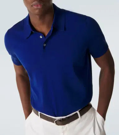Dunhill Cotton and silk polo shirt | Thumbnail 4 Dunhill Cotton and silk polo shirt | Thumbnail 4