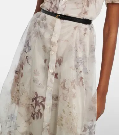 Altuzarra Kiera floral silk midi dress | Thumbnail 3 Altuzarra Kiera floral silk midi dress | Thumbnail 3
